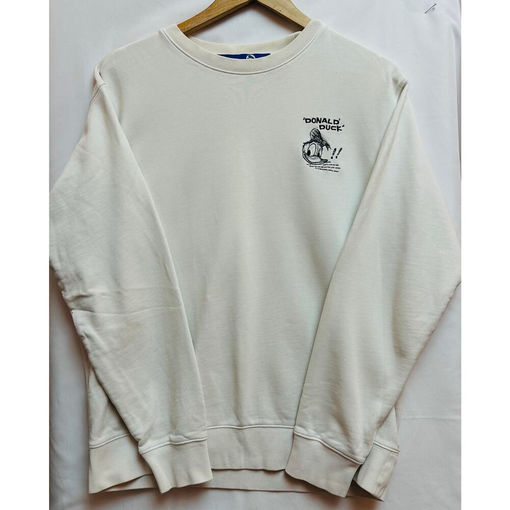 DISNEY Collaboration PEACEBIRD Donald Duck Women's L Sweatshirt RARE